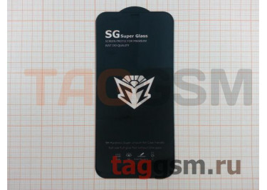 Пленка / стекло на дисплей для iPhone 12 Pro Max (Gorilla Glass) 9D (черный) SG, техпак