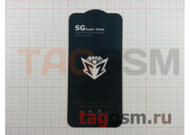 Пленка / стекло на дисплей для iPhone XR / 11 (Gorilla Glass) 9D (черный) SG, техпак