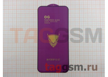 Пленка / стекло на дисплей для iPhone 13 Pro Max / 14 Plus (Gorilla Glass) 9D (черный) OG PREMIUM, техпак