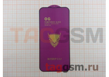 Пленка / стекло на дисплей для iPhone 13 / 13 Pro / 14 (Gorilla Glass) 9D (черный) OG PREMIUM, техпак