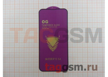 Пленка / стекло на дисплей для iPhone 13 Mini (Gorilla Glass) 9D (черный) OG PREMIUM, техпак