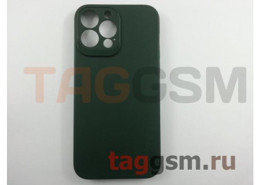 Задняя накладка для iPhone 13 Pro Max (силикон, с защитой камеры, зеленая) Rock