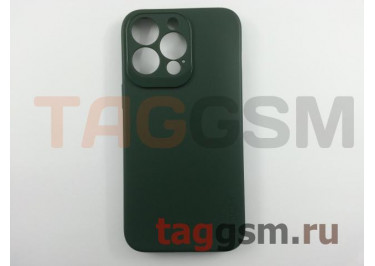 Задняя накладка для iPhone 13 Pro (силикон, с защитой камеры, зеленая) Rock