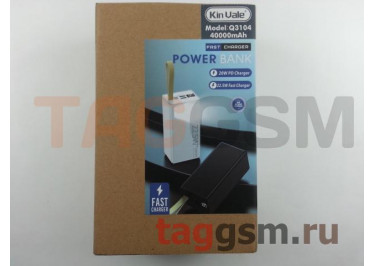 Портативное зарядное устройство (Power Bank) (Kin Vale Q3104, 2USB выхода, Type-C, microUSB) Емкость 40000mAh (черный)
