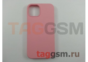 Задняя накладка для iPhone 13 (силикон, светло-розовая (Full Case))