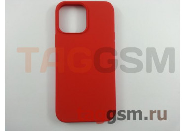 Задняя накладка для iPhone 13 Pro Max (силикон, красная (Full Case))