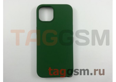 Задняя накладка для iPhone 13 (силикон, темно-зеленая (Full Case))