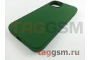 Задняя накладка для iPhone 13 (силикон, темно-зеленая (Full Case))