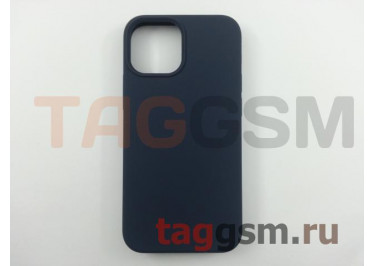Задняя накладка для iPhone 13 mini (силикон, темно-синяя (Full Case))