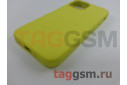 Задняя накладка для iPhone 13 mini (силикон, лимонная (Full Case))