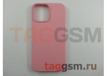 Задняя накладка для iPhone 13 Pro Max (силикон, светло-розовая (Full Case))