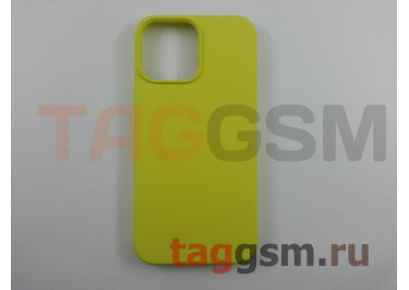 Задняя накладка для iPhone 13 Pro Max (силикон, лимонная (Full Case))