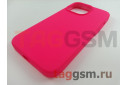 Задняя накладка для iPhone 13 Pro (силикон, ярко-розовая)