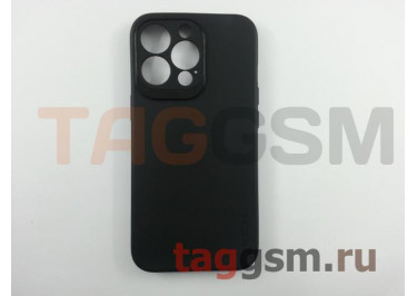 Задняя накладка для iPhone 13 Pro (силикон, с защитой камеры, черная) Rock