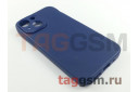 Задняя накладка для iPhone 13 mini (силикон, с защитой камеры, синяя) Rock