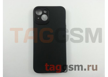 Задняя накладка для iPhone 13 (силикон, с защитой камеры, черная) Rock