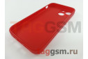 Задняя накладка для iPhone 13 mini (силикон, с защитой камеры, красная) Rock