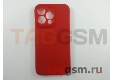 Задняя накладка для iPhone 13 Pro (силикон, с защитой камеры, красная) Rock