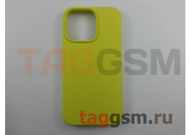 Задняя накладка для iPhone 13 Pro (силикон, лимонная (Full Case))