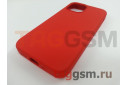 Задняя накладка для iPhone 13 mini (силикон, красная (Full Case))