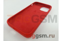 Задняя накладка для iPhone 13 mini (силикон, красная (Full Case))
