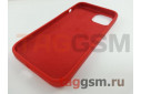 Задняя накладка для iPhone 13 (силикон, красная (Full Case))