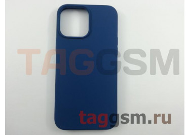 Задняя накладка для iPhone 13 Pro Max (силикон, синяя (Full Case))