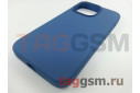 Задняя накладка для iPhone 13 Pro (силикон, синий кобальт (Full Case))