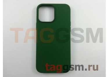 Задняя накладка для iPhone 13 Pro Max (силикон, темно-зеленая (Full Case))