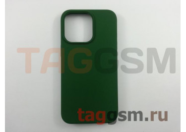 Задняя накладка для iPhone 13 Pro (силикон, темно-зеленая (Full Case))