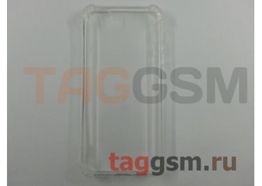 Задняя накладка для iPhone 5 / 5S / SE (силикон, прозрачная (Armor series)), техпак