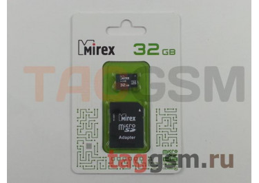 Micro SD 32Gb Mirex Class 10 c адаптером SD