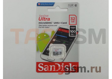 Micro SD 32Gb SanDisk Class 10 UHS-I 100Mb / s без адаптера SD