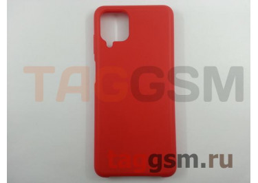 Задняя накладка для Samsung A12 / A125F Galaxy A12 (2021) (силикон, матовая, красная) Faison
