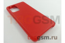 Задняя накладка для Samsung A52 / A525F Galaxy A52 (2021) (силикон, матовая, красная) Faison