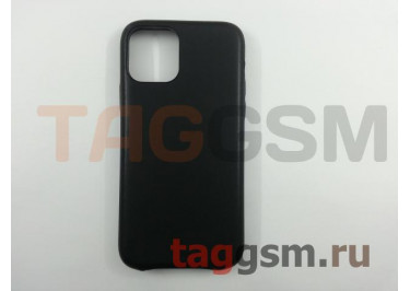 Задняя накладка для iPhone 11 Pro (кожа, матовая, черная) Faison