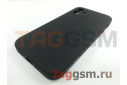 Задняя накладка для iPhone 12 (силикон, матовая, черная, красные кнопки (Midl)) Faison