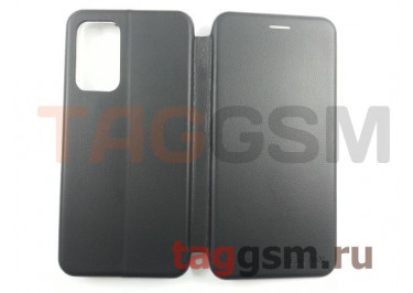Сумка футляр-книга для Samsung A52 / A525 Galaxy A52 (2021) (экокожа, с силиконовым креплением, на магните, черная (PREMIUM) Faison