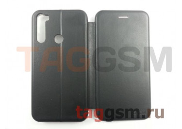 Сумка футляр-книга для XIAOMI Redmi Note 8T (экокожа, с силиконовым креплением, на магните, черная (PREMIUM)) Faison