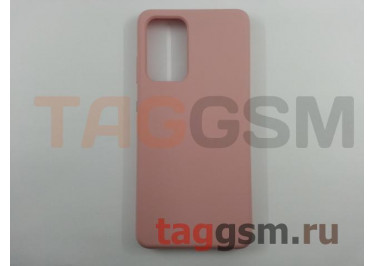 Задняя накладка для Samsung A52 / A525F Galaxy A52 (2021) (силикон, матовая, розовая) Faison