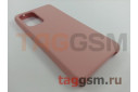 Задняя накладка для Samsung A52 / A525F Galaxy A52 (2021) (силикон, матовая, розовая) Faison