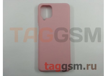 Задняя накладка для Samsung A12 / A125F Galaxy A12 (2021) (силикон, матовая, розовая) Faison