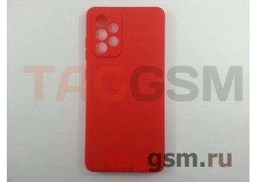 Задняя накладка для Samsung A52 / A525F Galaxy A52 (2021) (силикон, матовая, красная (Matte)) Faison