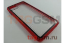 Задняя накладка для Samsung A12 / A125F Galaxy A12 (2021) (пластик, с силиконовой окантовкой, красно-черная (Imagine)) Faison