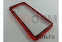 Задняя накладка для Samsung A02s / A025 Galaxy A02s (2021) (пластик, с силиконовой окантовкой, красно-черная (Imagine)) Faison