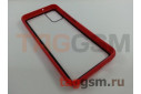 Задняя накладка для Samsung A02s / A025 Galaxy A02s (2021) (пластик, с силиконовой окантовкой, красно-черная (Imagine)) Faison