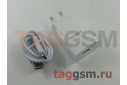 Блок питания USB (сеть) 2100mA + кабель USB - Type-C (в коробке) белый, (BN1) Borofone