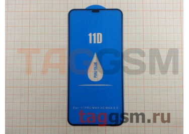 Пленка / стекло на дисплей для iPhone XS MAX / 11 Pro MAX (Gorilla Glass) 11D (черный) Faison