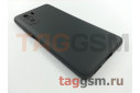 Задняя накладка для Xiaomi Poco F3 (силикон, угольно-серая, с защитой камеры (Full Case))