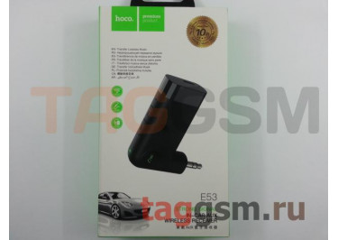 Автомобильный Bluetooth-адаптер, AUX (в коробке) черный, HOCO (E53)
